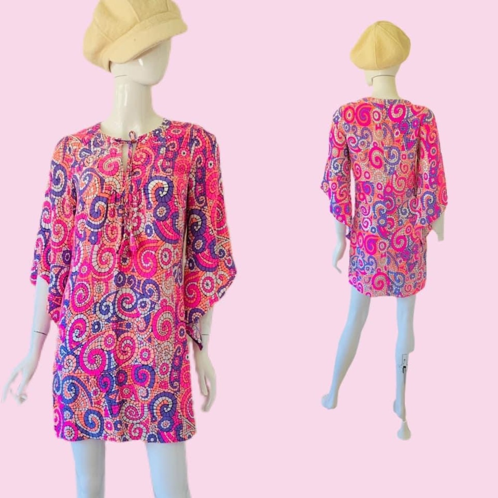 Alice & Trixie Rare Mosaic Print Go Go Mini Dress - Picture 2 of 8